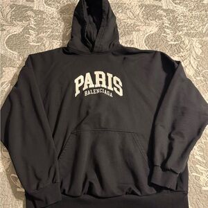 Balenciaga Black Paris Hoodie